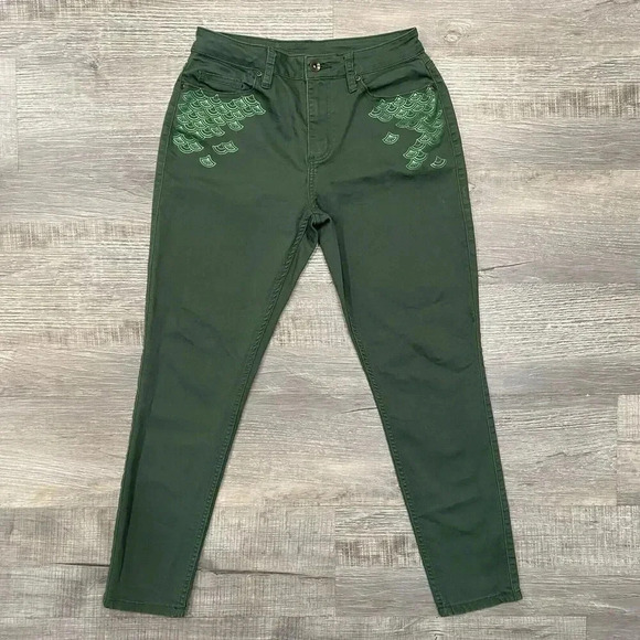 Disney Her Universe Little Mermaid Ariel Scale Pants Junior size 7 Green - Picture 2 of 11